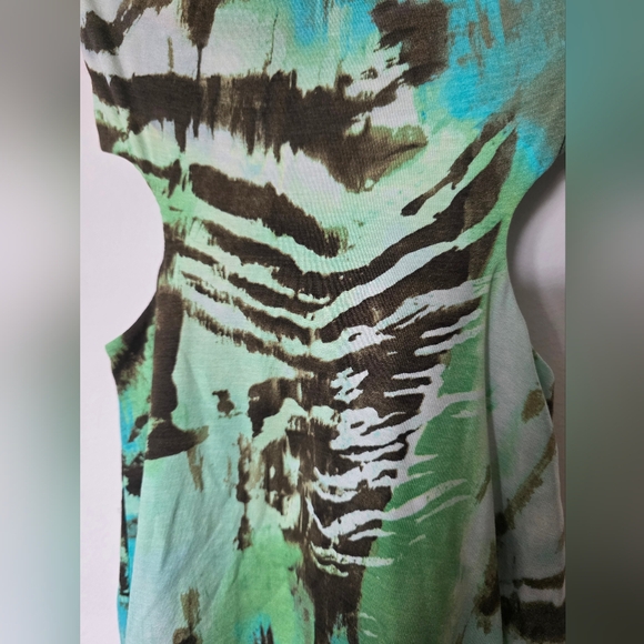 Nwot Sky Brand crystal rhinestone cutout strapless dress Size Xtra Small-flawed - Picture 2 of 7